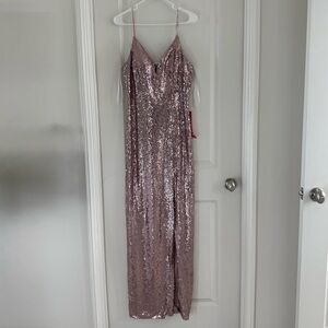 NEW Pink Sequin Formal Dress | size 13/14
